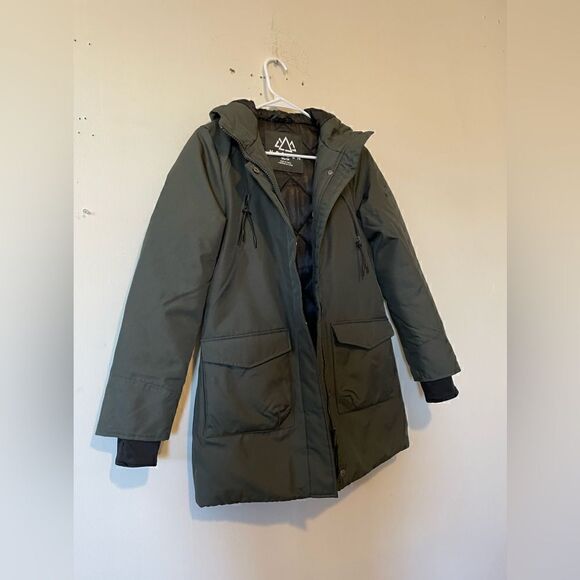 NWOT Norden Mika Oxford Padded Parka Coat Green Women’s - Picture 4 of 16